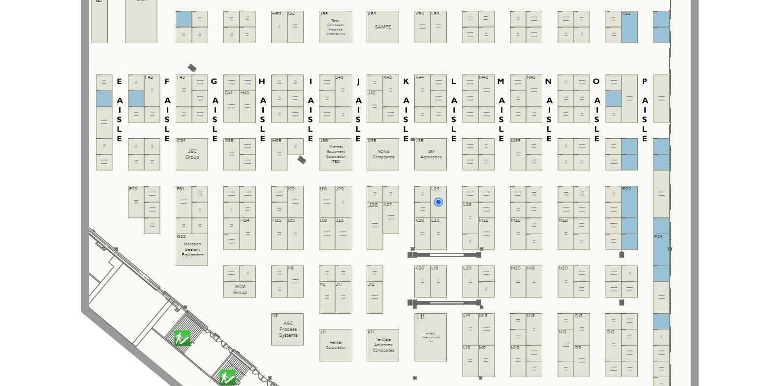 Show Floor Plan - SAMPE 2018 - Mitsubishi Chemical Carbon Fiber Composites